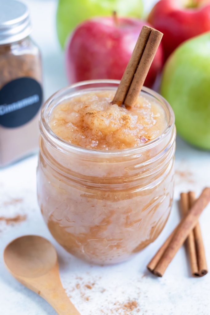 Instant Pot Applesauce No Sugar Evolving Table