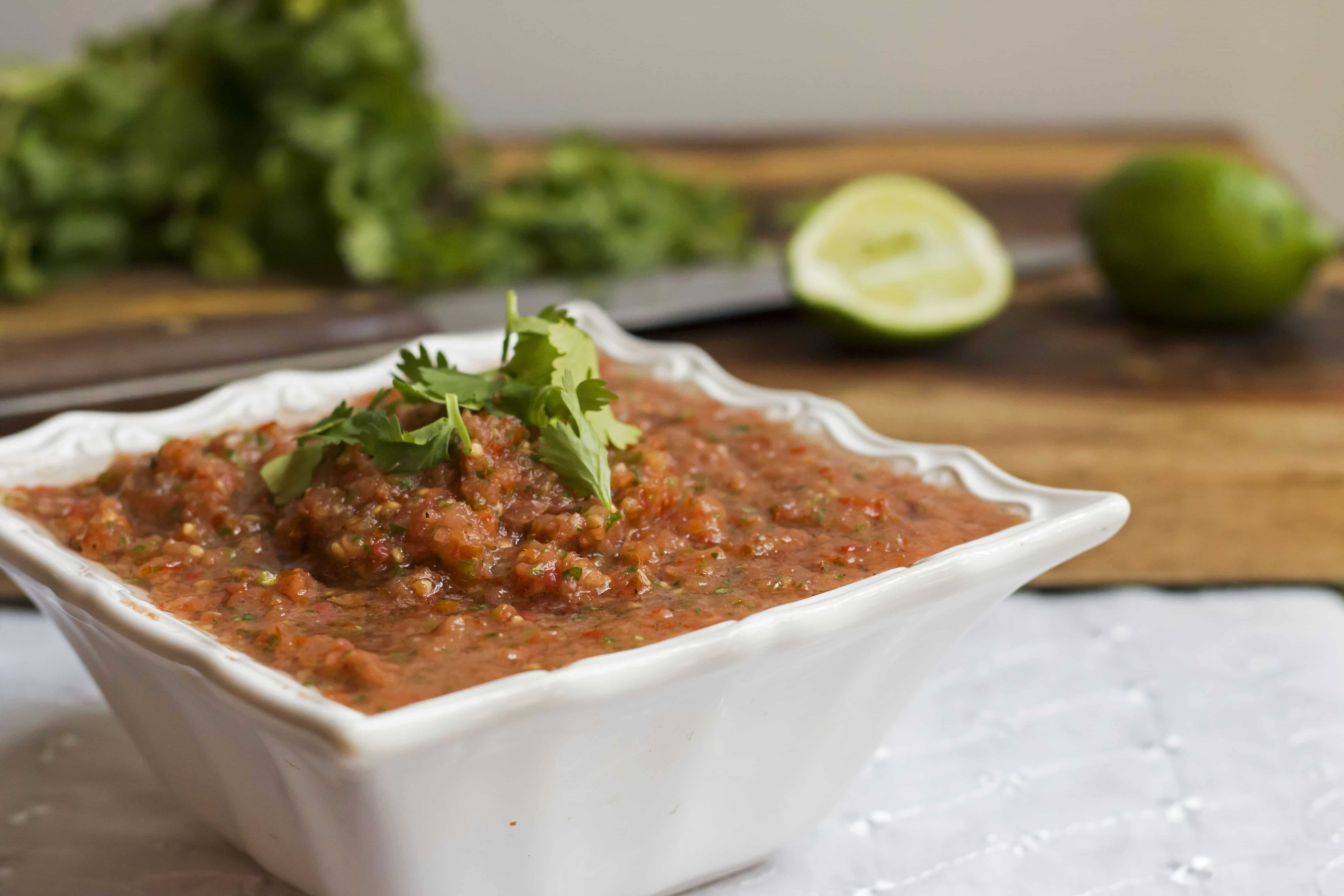 Homegrown Tomato Salsa Gluten Free with L.B.