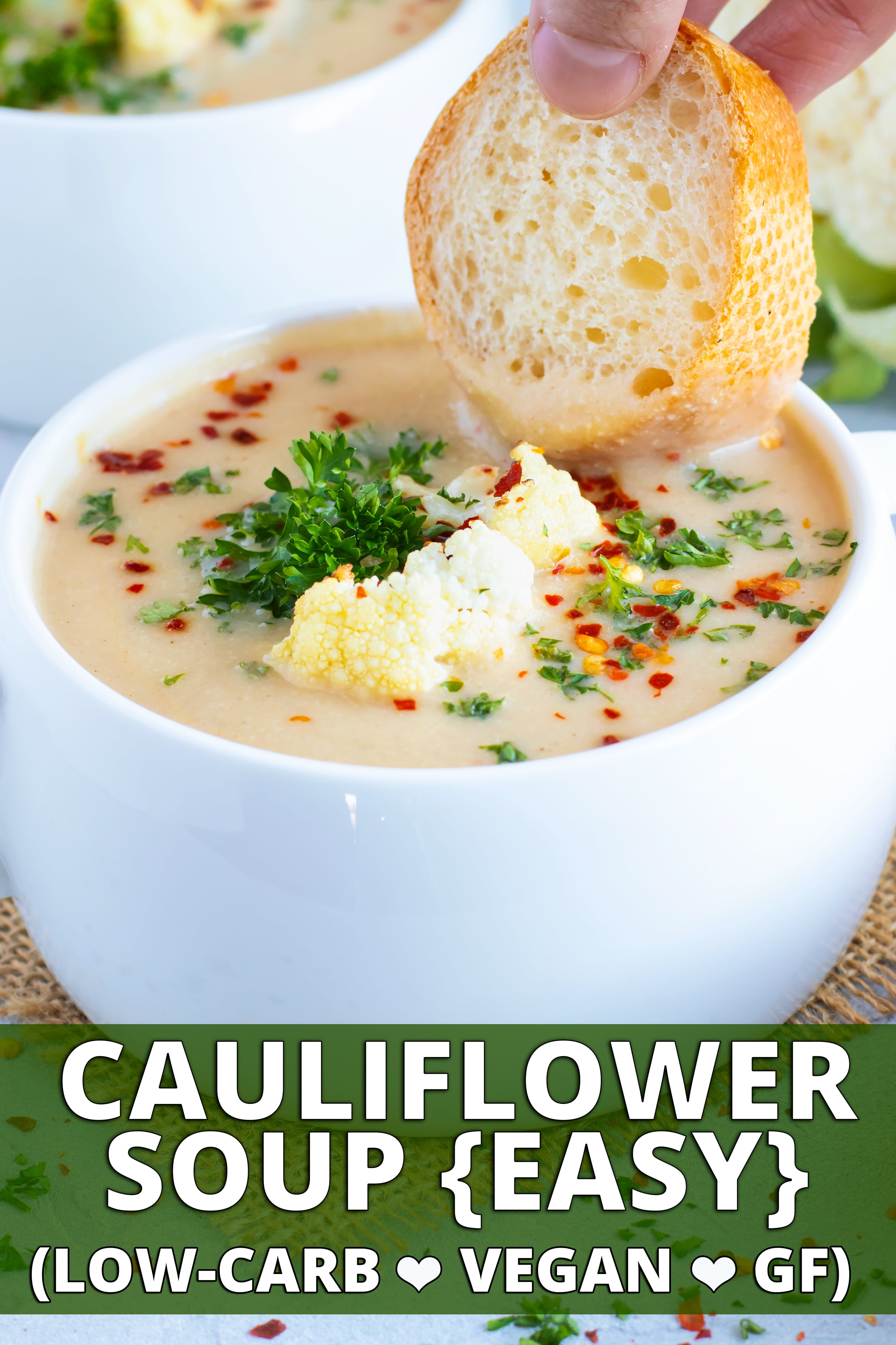 Healthy Cauliflower Soup Recipe Evolving Table   Healthy Cauliflower Soup Pinterest 