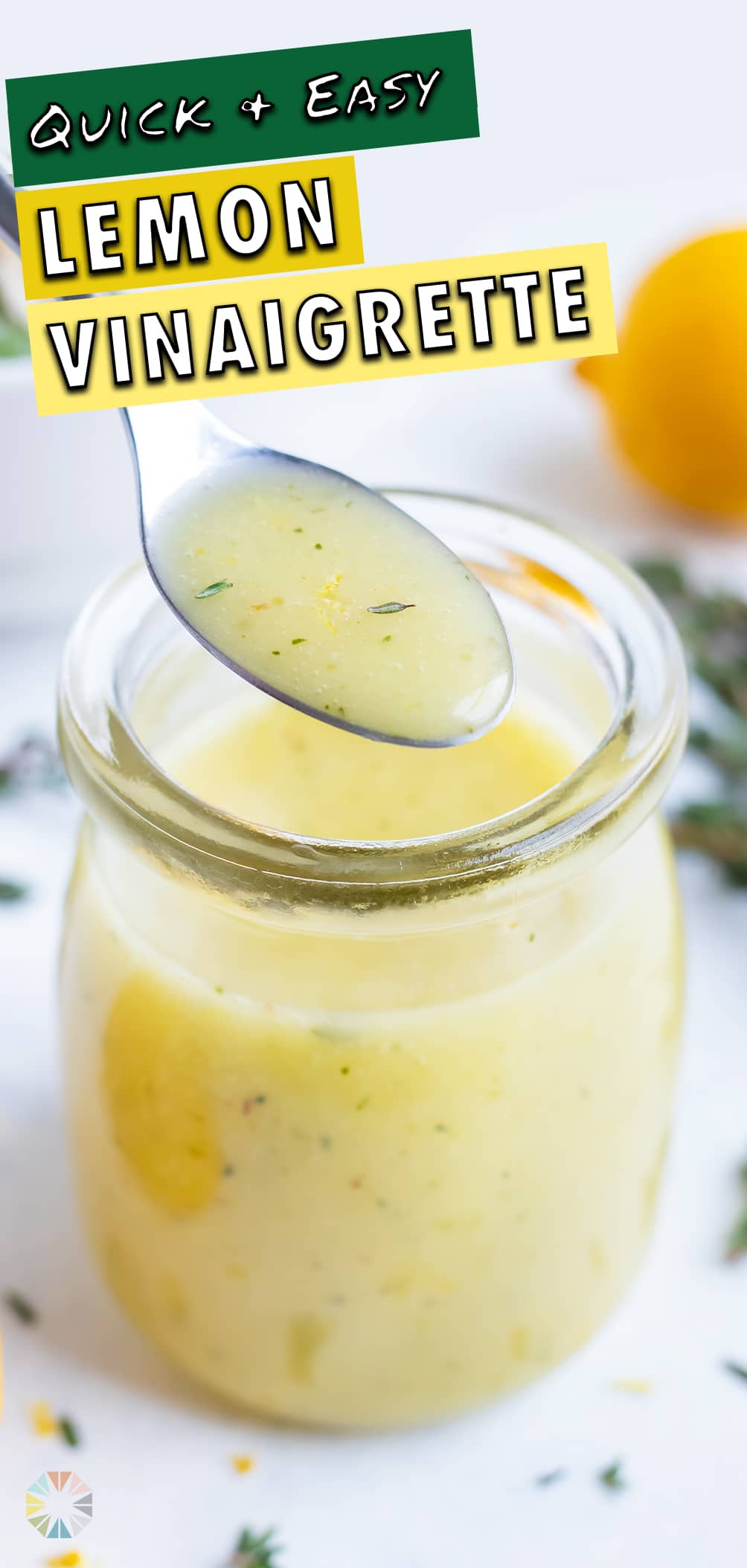 Lemon Vinaigrette Dressing Recipe - Evolving Table