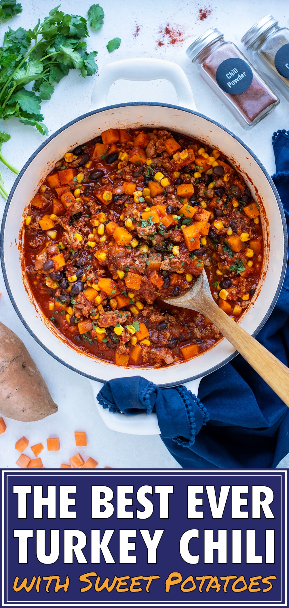 Turkey Sweet Potato Chili Recipe - Evolving Table