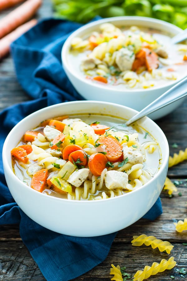 30-Minute Easy Chicken Noodle Soup Recipe | Gluten-Free