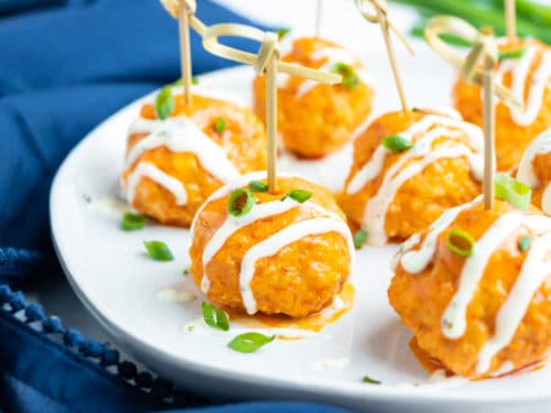 Slow Cooker Buffalo Chicken Meatballs Low Carb Evolving Table