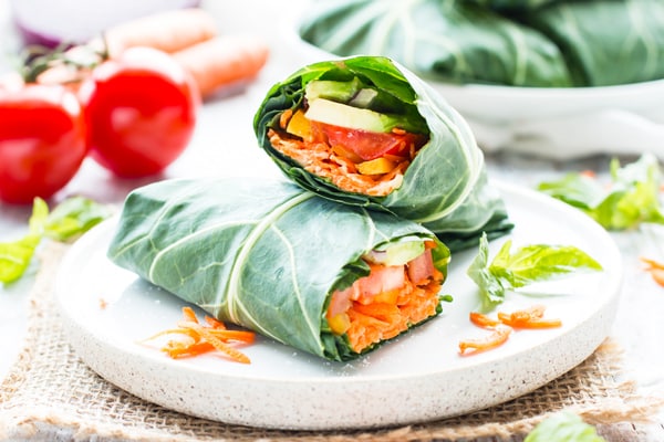 raw veggie wraps