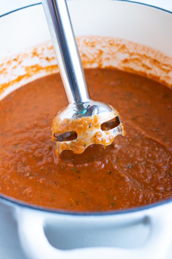 Roasted Tomato Basil Soup Recipe | Vegan & Whole30 - Evolving Table