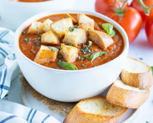 Roasted Tomato Basil Soup Recipe Vegan Whole30 Evolving Table