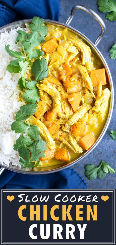 Slow Cooker Yellow Chicken Curry with Coconut Milk | Easy Crock-Pot Recipe