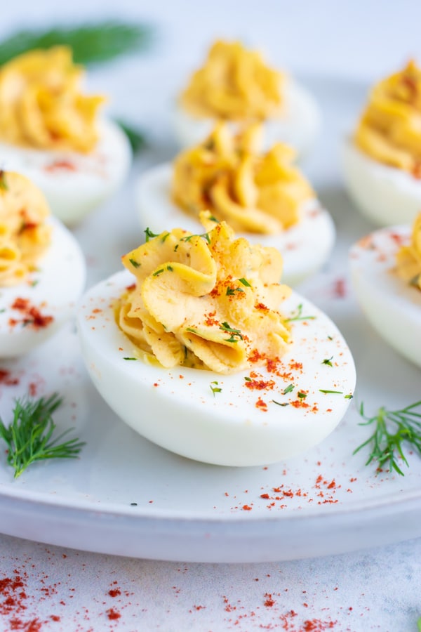 Classic Southern Deviled Eggs Recipe | Paleo & Keto - Evolving Table