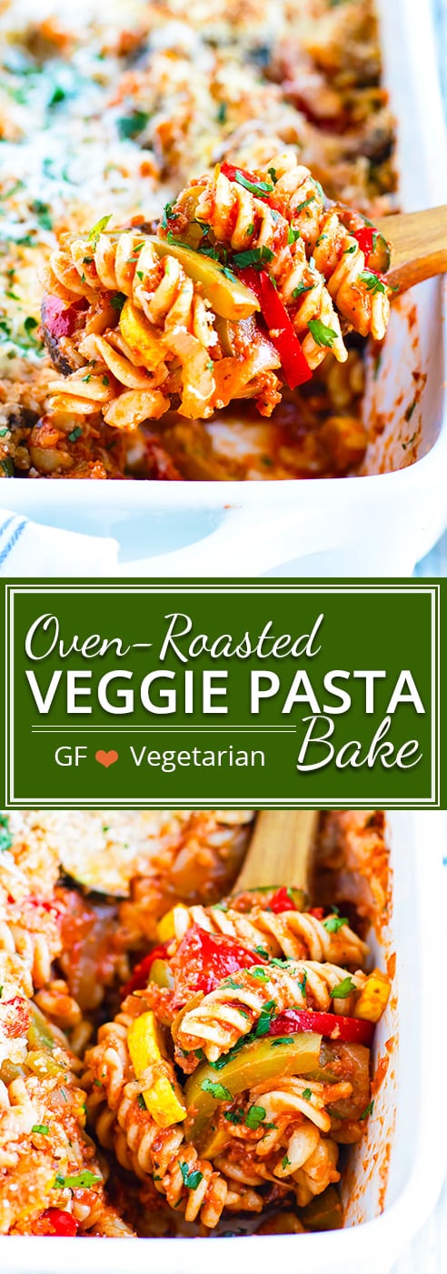 Roasted Vegetable Pasta Bake | Gluten-Free + Vegetarian