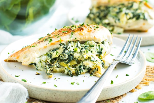 Cheesy Spinach Artichoke Stuffed Chicken Breast  Evolving Table