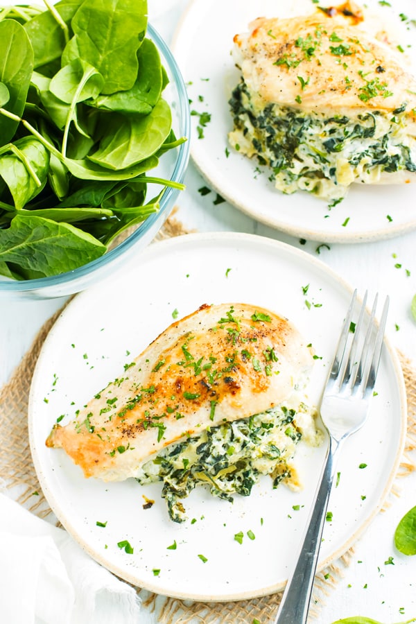 Cheesy Spinach Artichoke Stuffed Chicken Breast  Evolving Table