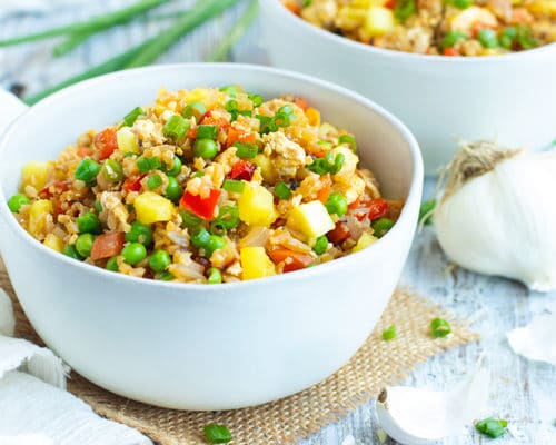 Pineapple Cauliflower Fried Rice - Blue Zones