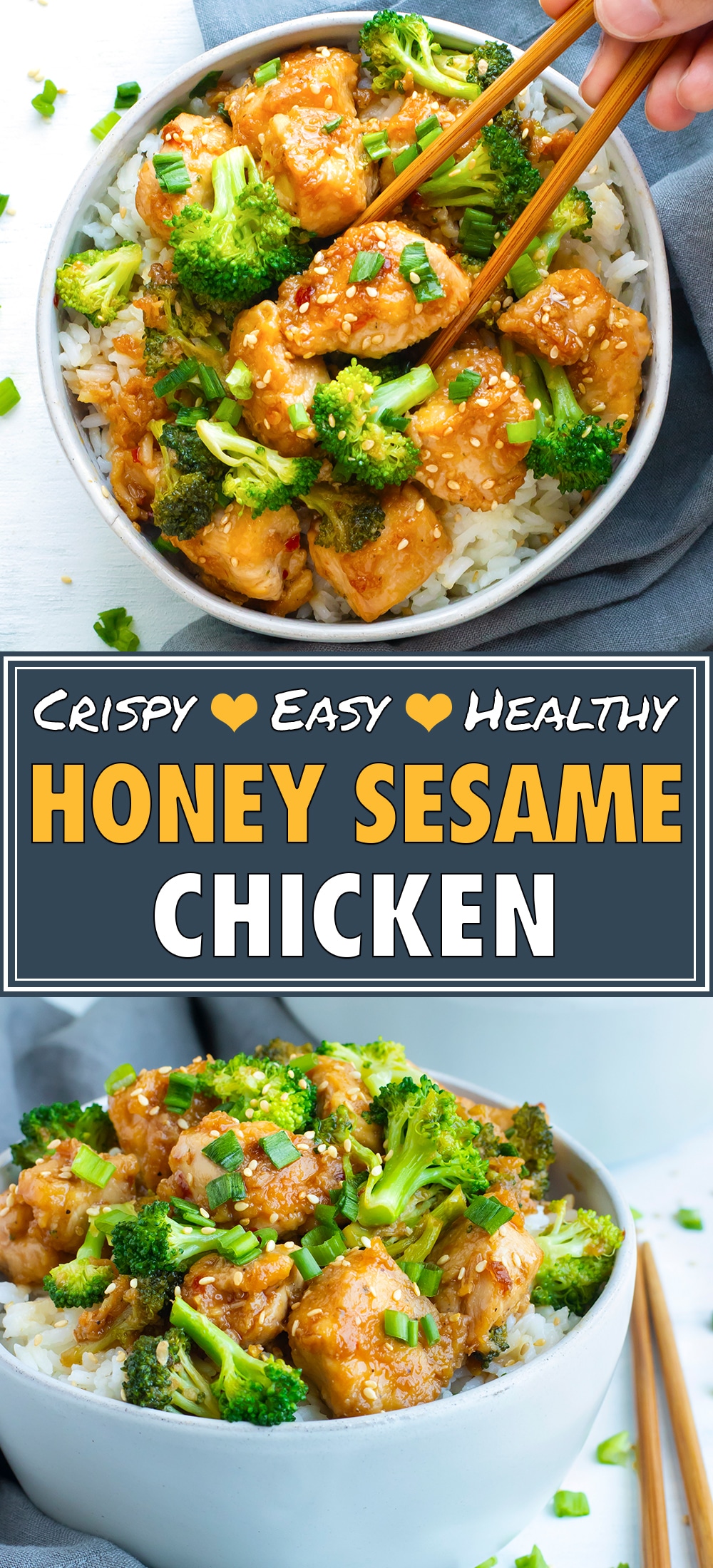 Honey Sesame Chicken and Broccoli Stir-Fry - Evolving Table