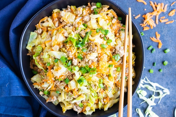 Egg Roll In A Bowl Recipe (Low-Carb, Keto, & Whole30) - Evolving Table