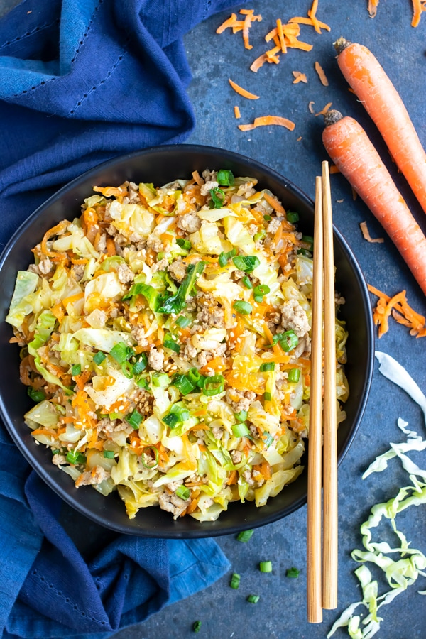 Egg Roll in a Bowl (Keto) - Evolving Table