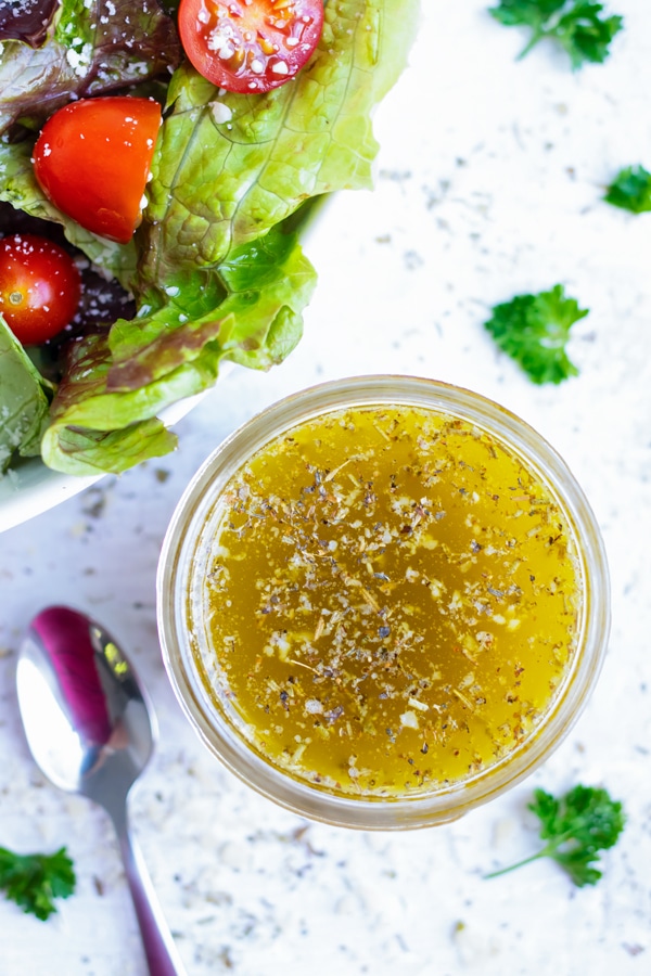 Olive Garden Italian Dressing Recipe | Homemade Salad Vinaigrette