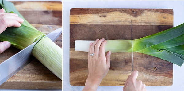 How to Cut & Clean Leeks (Quick & Easy) - Evolving Table