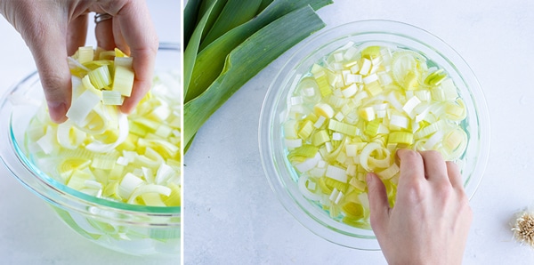 How To Cut And Clean Leeks Quick And Easy Evolving Table Kembeo