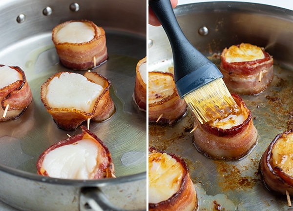 Easy Bacon Wrapped Scallops (Pan-Seared) - Evolving Table