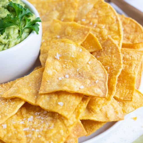 Easy Tortilla Chips (Fried or Baked)