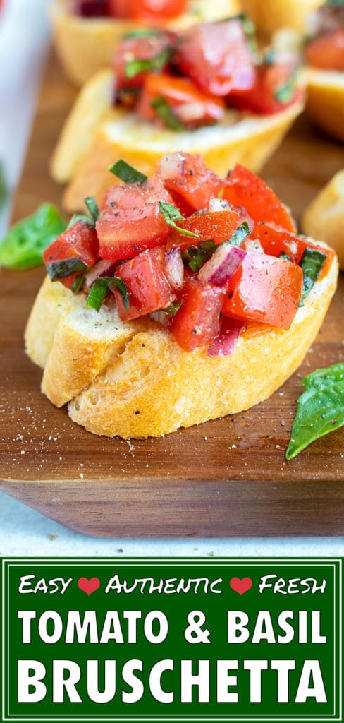 Fresh Tomato Bruschetta (Italian Recipe) - Evolving Table
