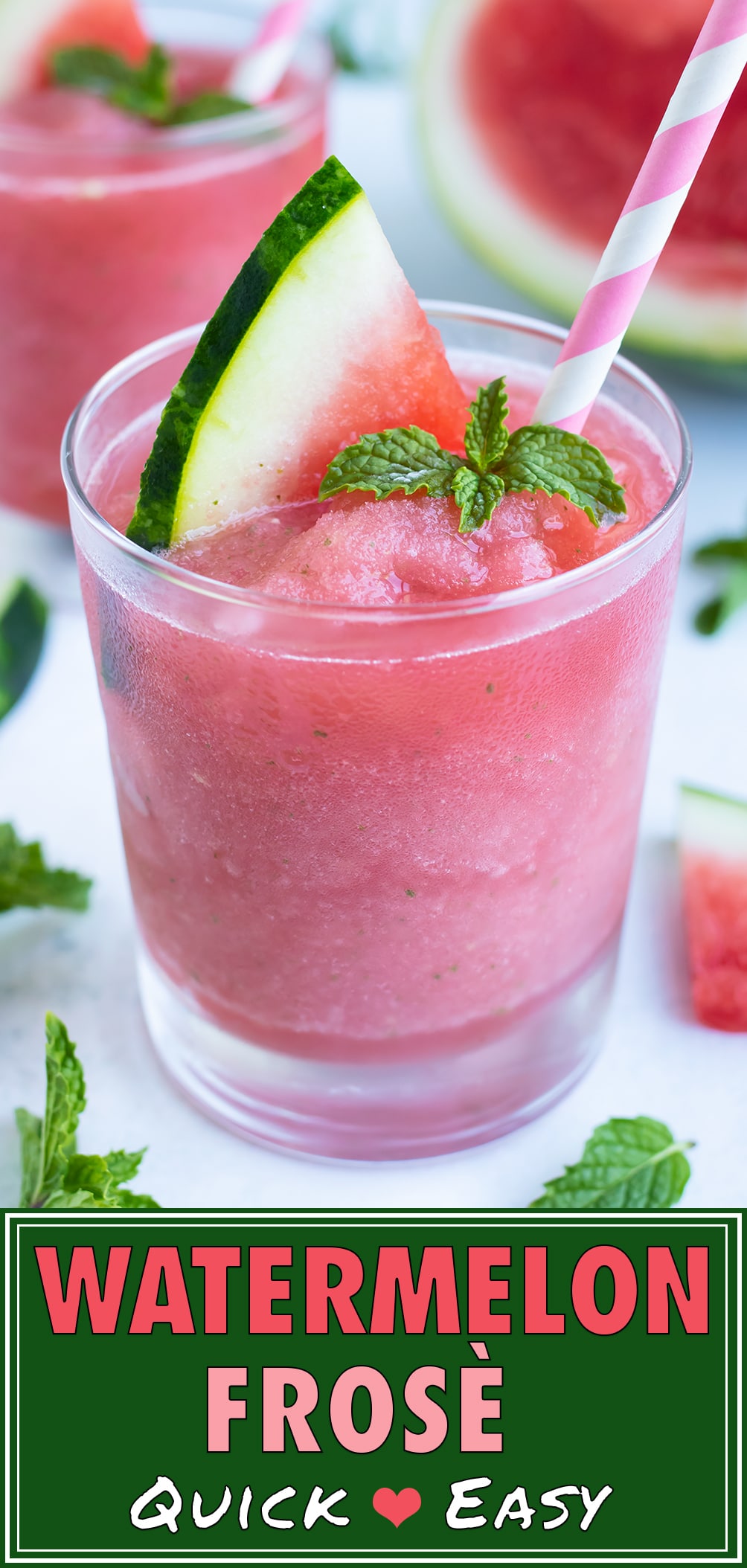 Watermelon Frosé (Frozen Rosé Recipe) - Evolving Table