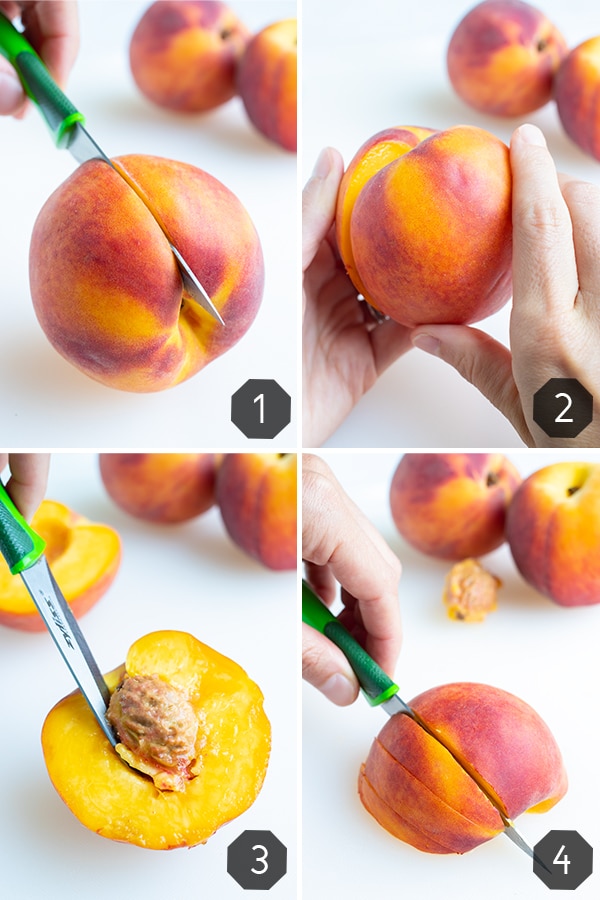 ripened peach crack