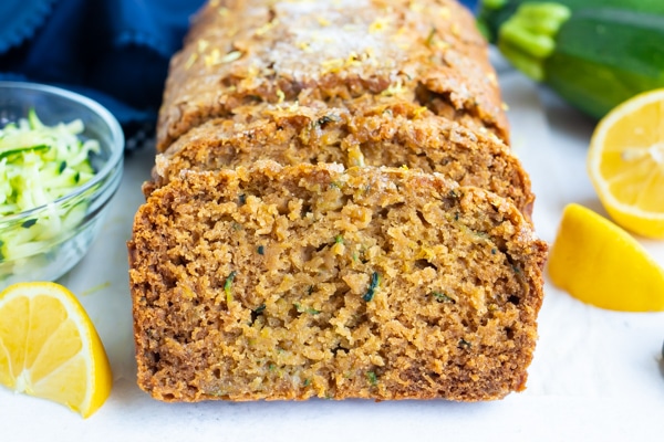 Healthy Lemon Zucchini Bread Recipe - Evolving Table