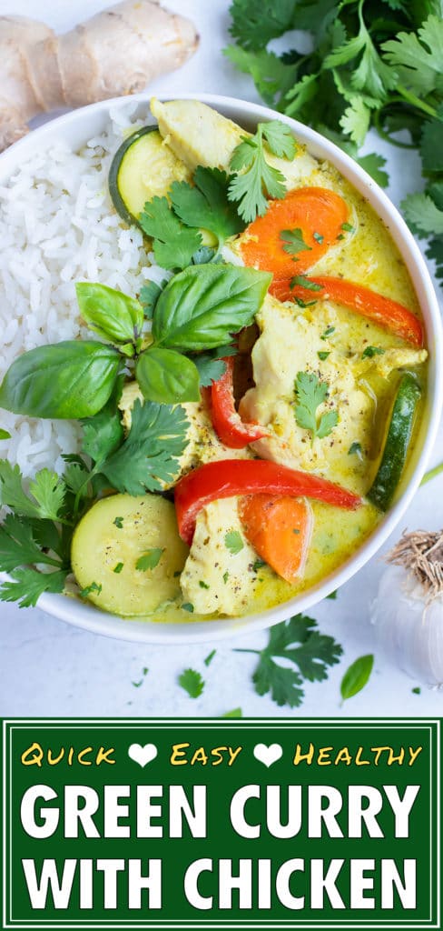 Thai Green Chicken Curry Recipe With Coconut Milk Evolving Table