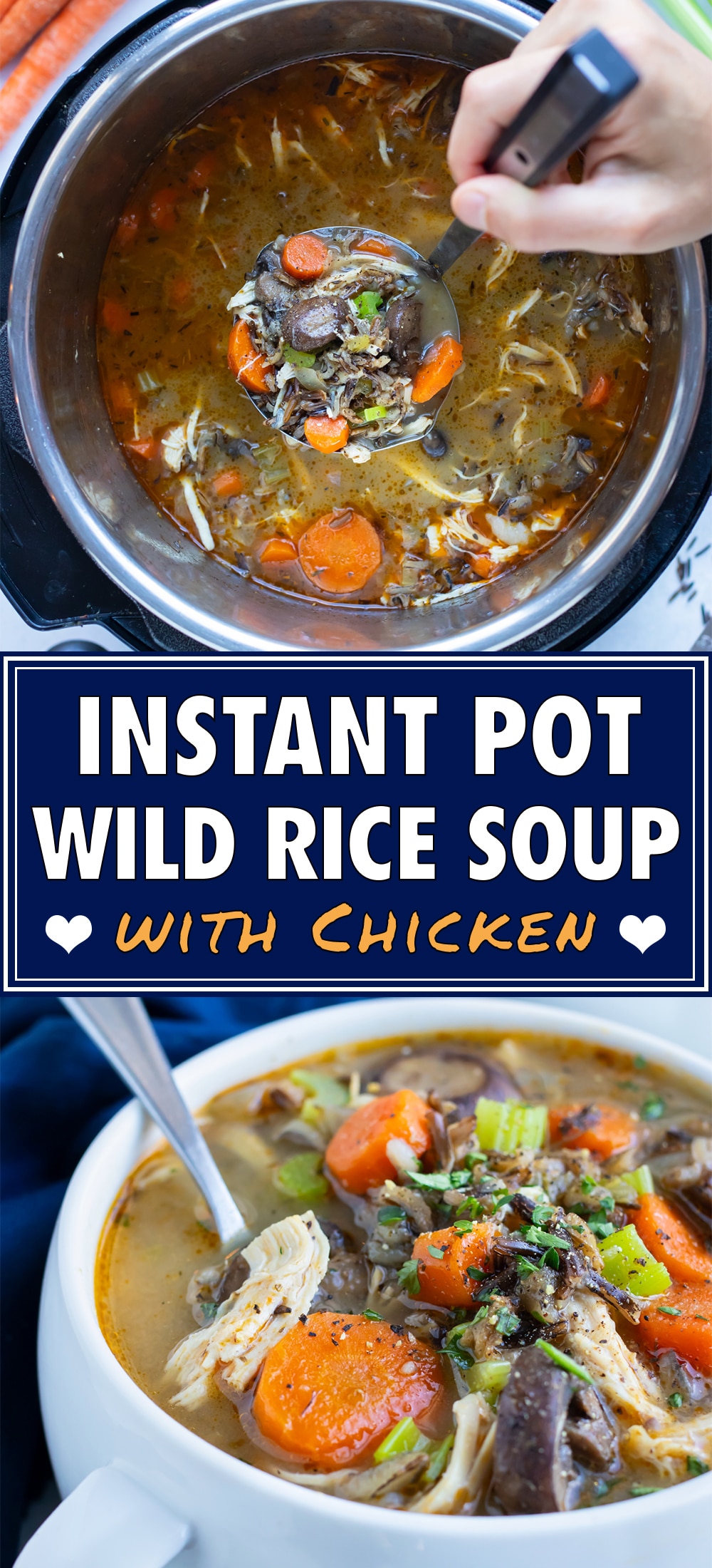 Instant Pot Wild Rice Soup Recipe - Evolving Table