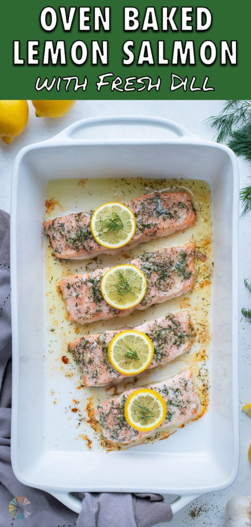 Baked Lemon Dill Salmon Recipe - Evolving Table