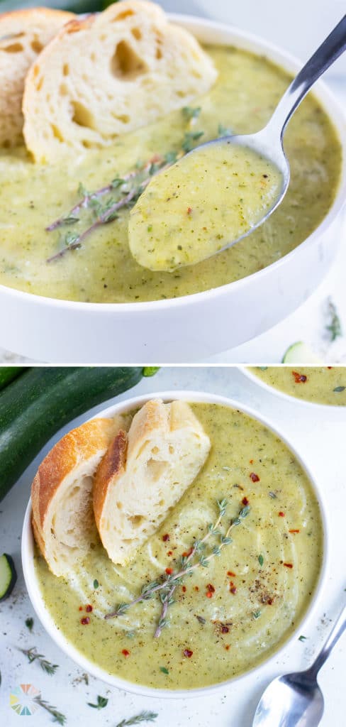 Creamy Zucchini Soup Recipe - Evolving Table