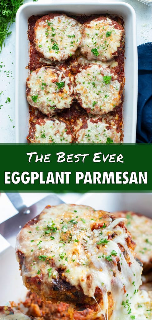 Easy Baked Eggplant Parmesan Recipe - Evolving Table