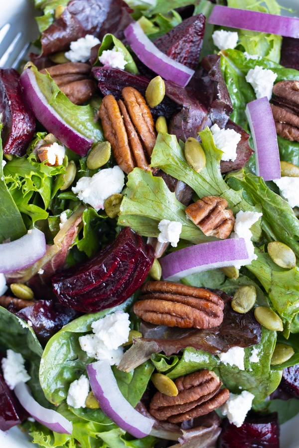 Roasted Beet Salad with Goat Cheese - Evolving Table