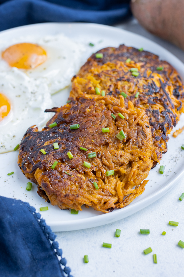 Sweet Potato Hash Browns Recipe - Evolving Table