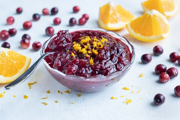 Homemade Cranberry Orange Sauce Recipe - Evolving Table