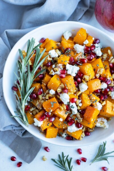 Roasted Butternut Squash with Goat Cheese - Evolving Table