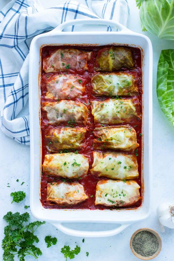 Classic Stuffed Cabbage Rolls Recipe - Evolving Table