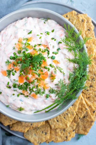 5-Minute Smoked Salmon Dip Recipe - Evolving Table