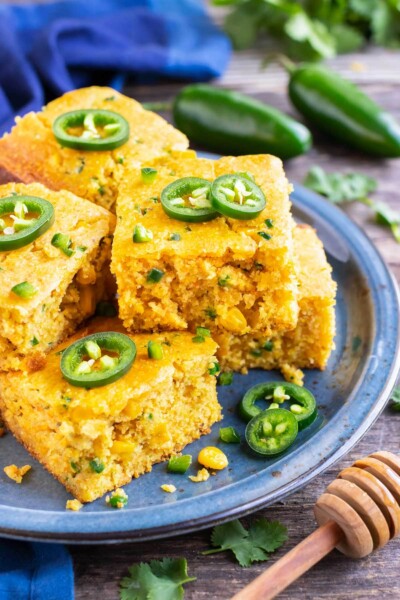 Jalapeño Cornbread Recipe with Honey - Evolving Table