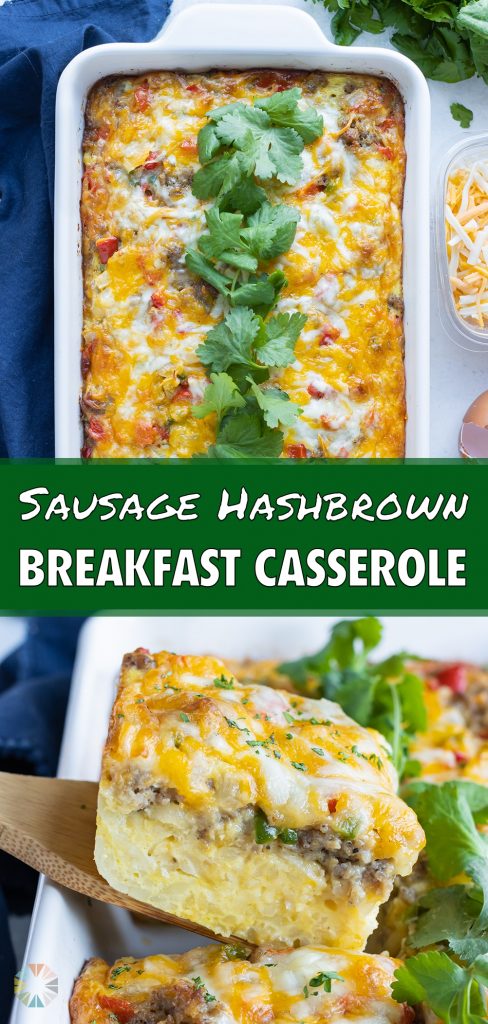 Shredded Hashbrown Breakfast Casserole - Evolving Table