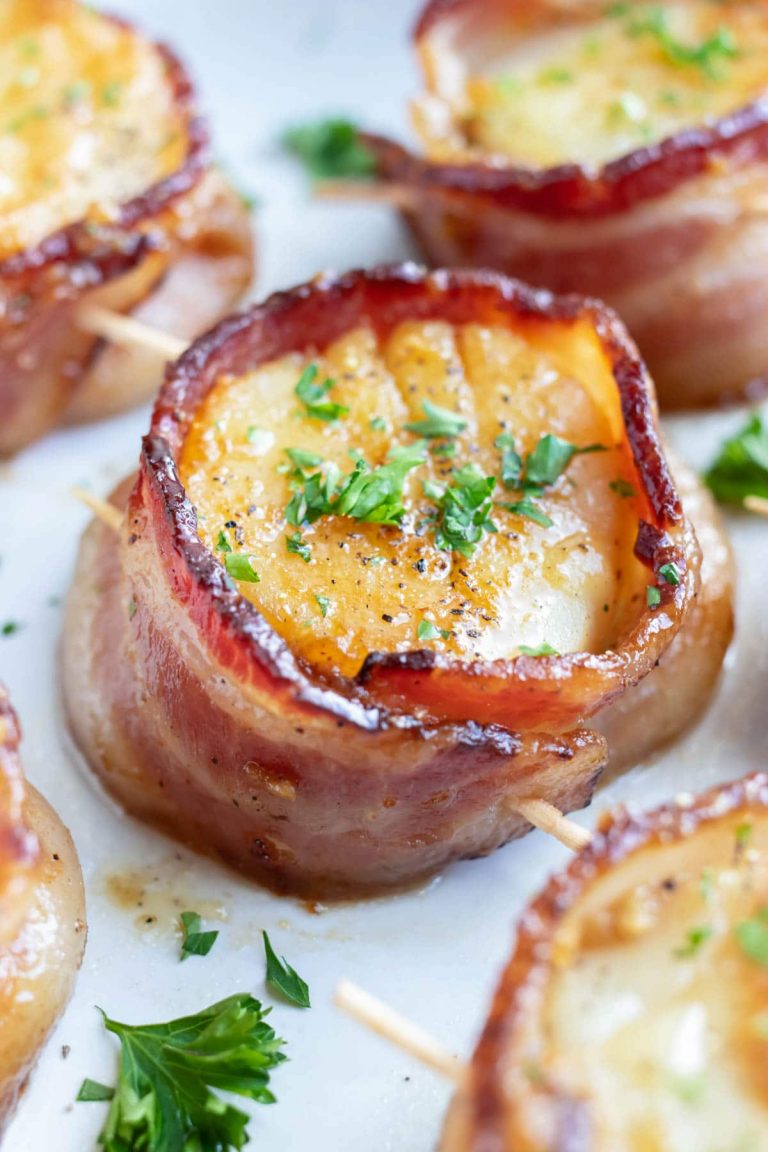 Best Bacon-Wrapped Scallops Recipe - Evolving Table