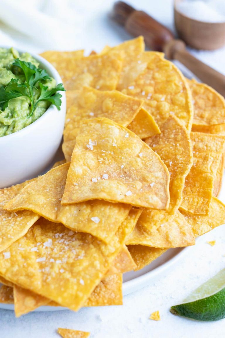 Baked Tortilla Chips Only 3 Ingredients Evolving Table 8859