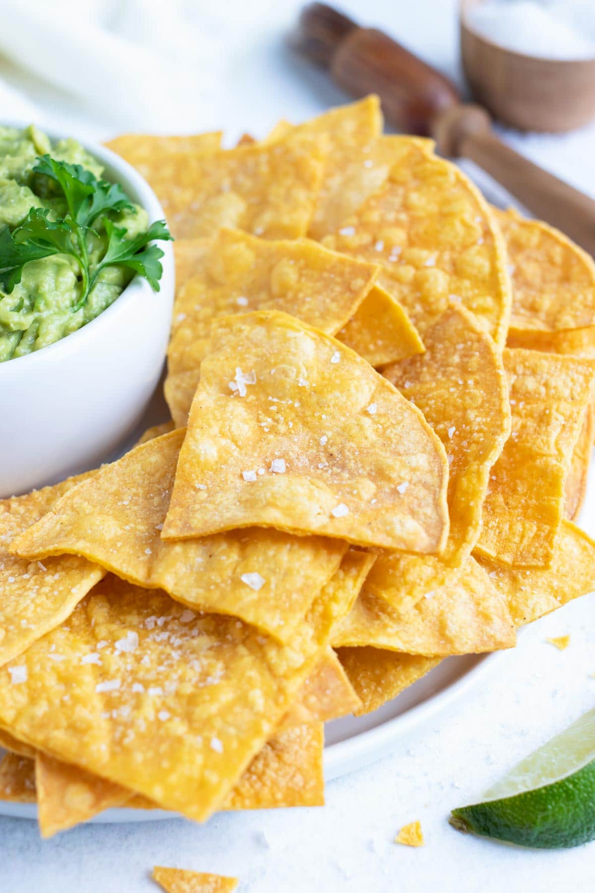 Oil Free Vegan Tortilla Chips This Healthy Kitchen