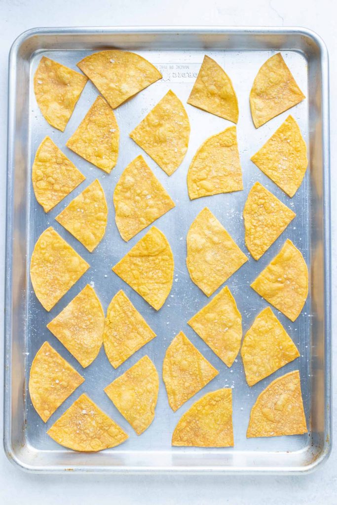 Homemade Baked Tortilla Chips Recipe - Evolving Table