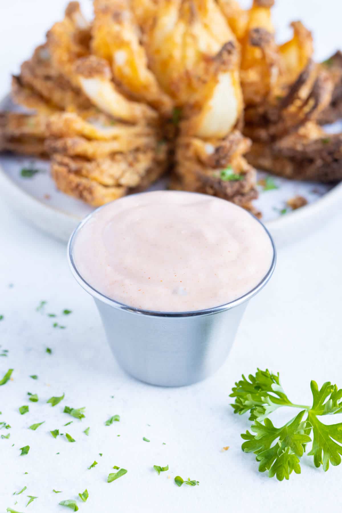 Blooming Onion with Dipping Sauce - Julie's Eats & Treats ®