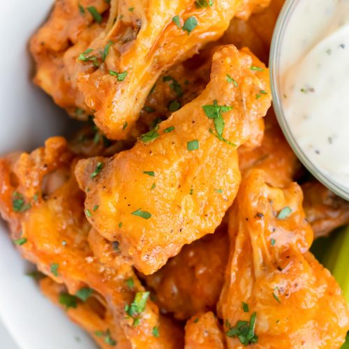 Best Baked Buffalo Chicken Wings Recipe - Evolving Table