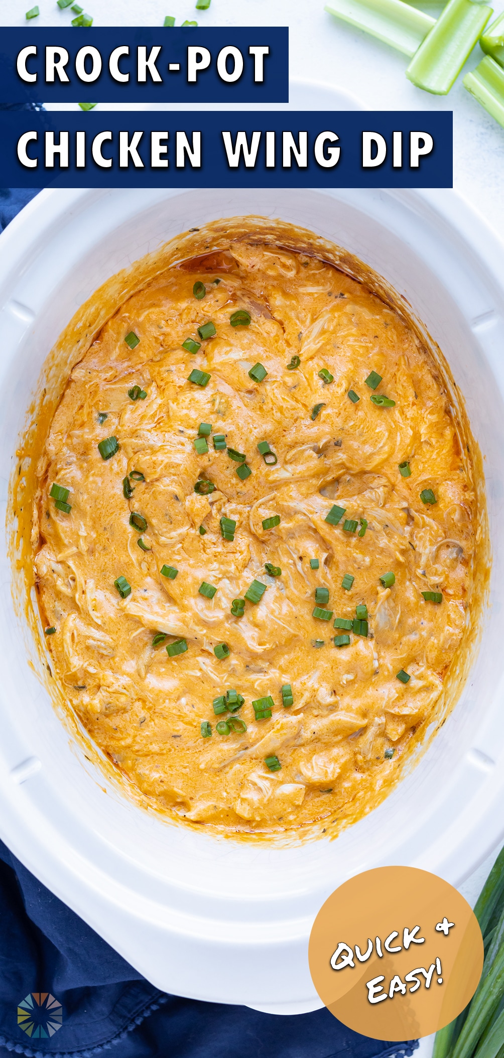 Crockpot Buffalo Chicken Dip Recipe - Evolving Table