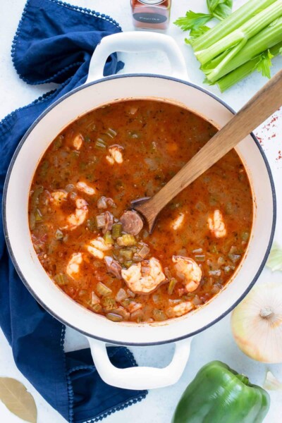 Shrimp and Sausage Gumbo Recipe - Evolving Table