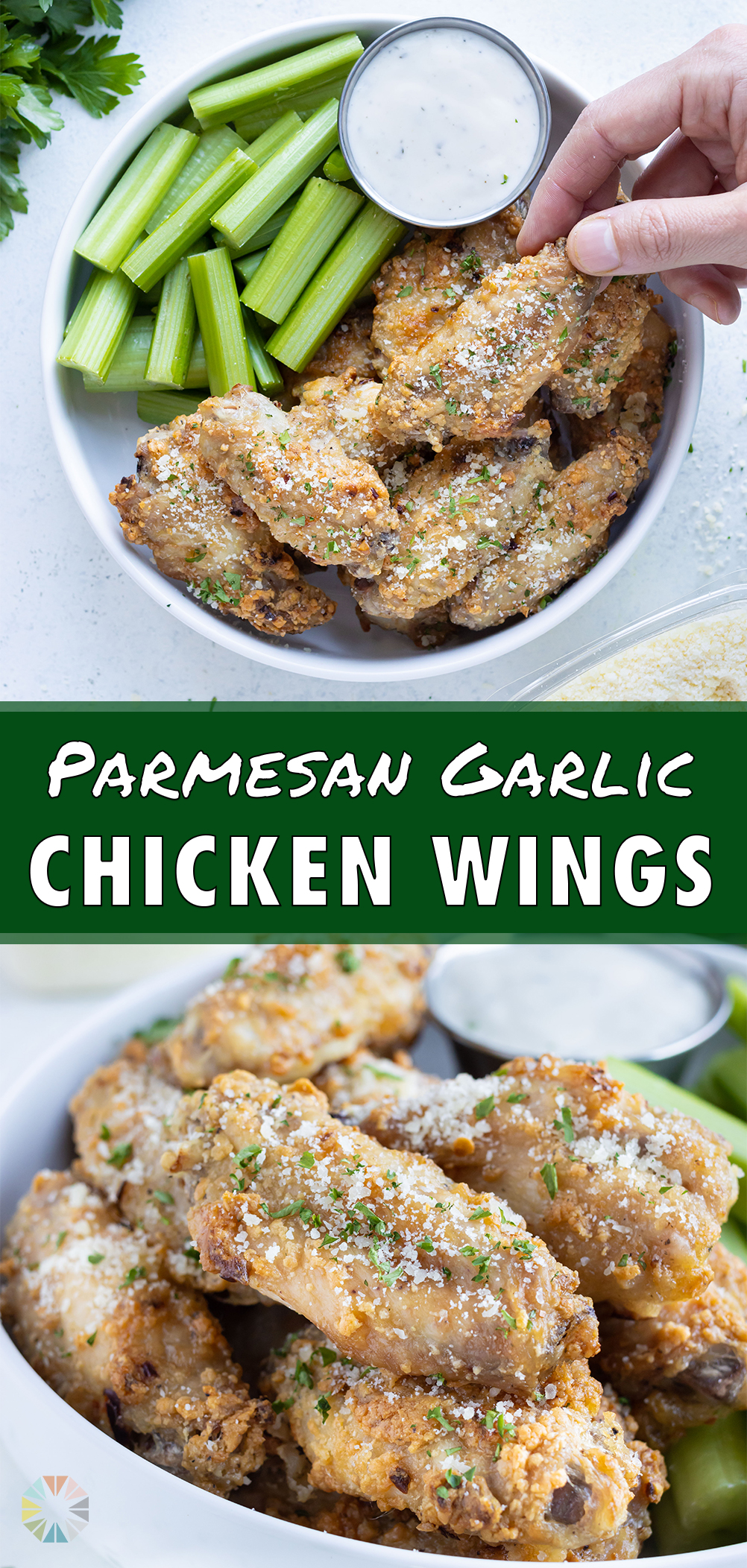 Crispy Parmesan Garlic Wings Baked In The Oven Evolving Table 8704